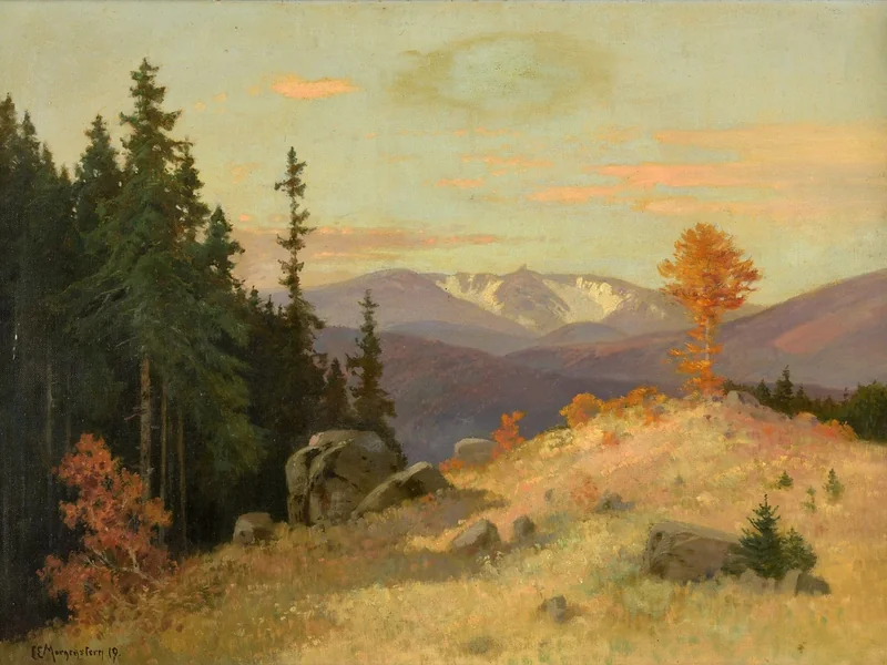 1847-Carl Ernst Morgenstern - Vista sulle Schneegruben